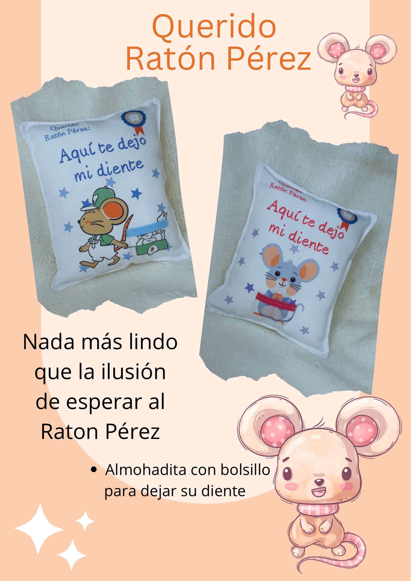 Almohadón Ratón Pérez